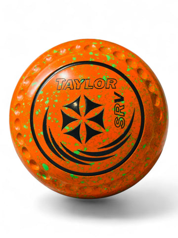 Taylor SRV Orange/Lime Geometric Shape Size 2 35 Stamp