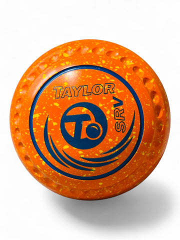 Taylor SRV Orange Yellow Taylor Logo Size 3 Half Pipe 35 Stamp