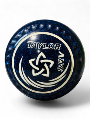 Taylor SRV Dark Blue/Black Geometric Star Size 0000 Half Pipe 35 Stamp