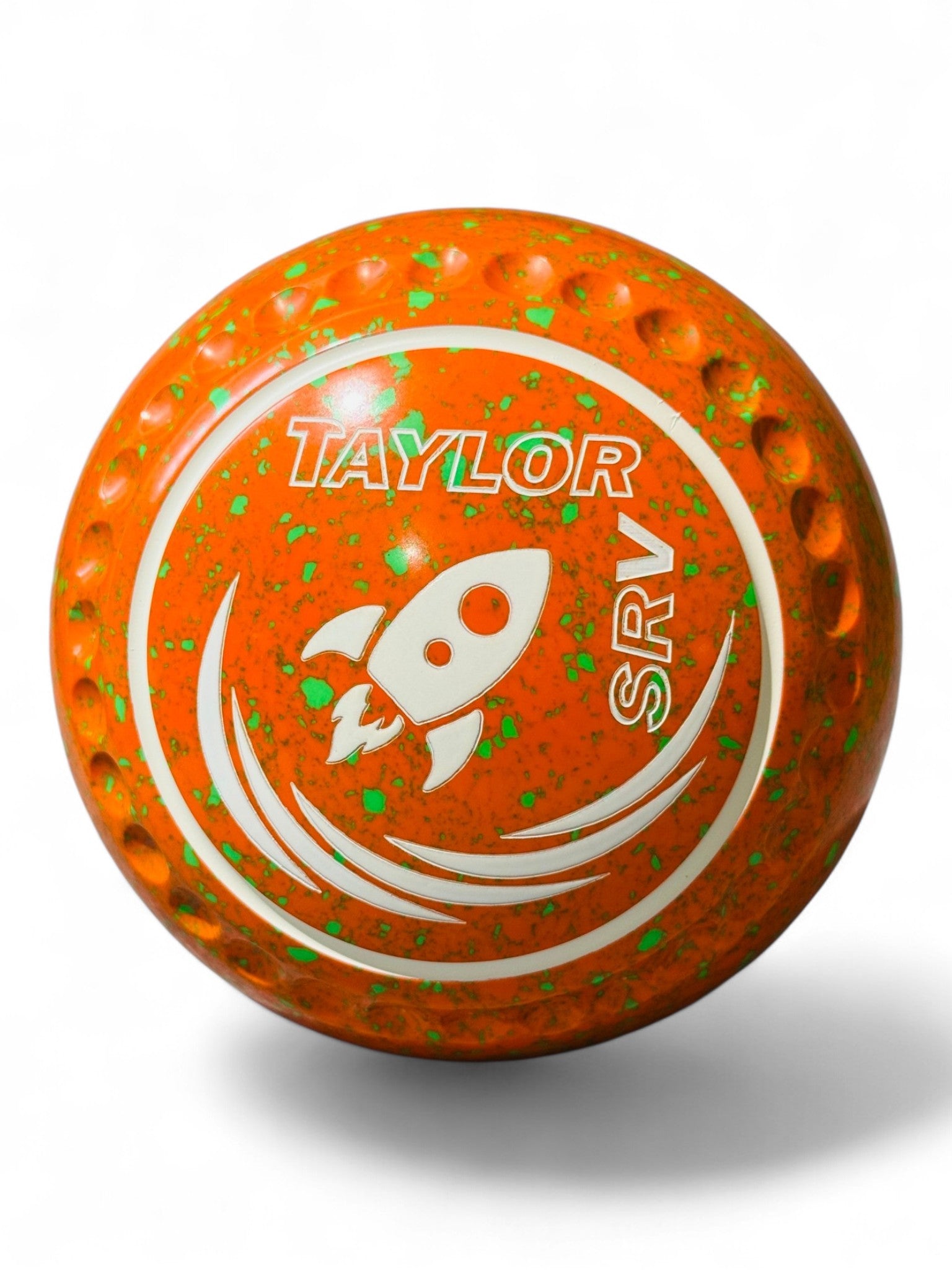 Taylor SRV Orange/Yellow/Lime Rocketship Size 0000 Half Pipe 35 Stamp