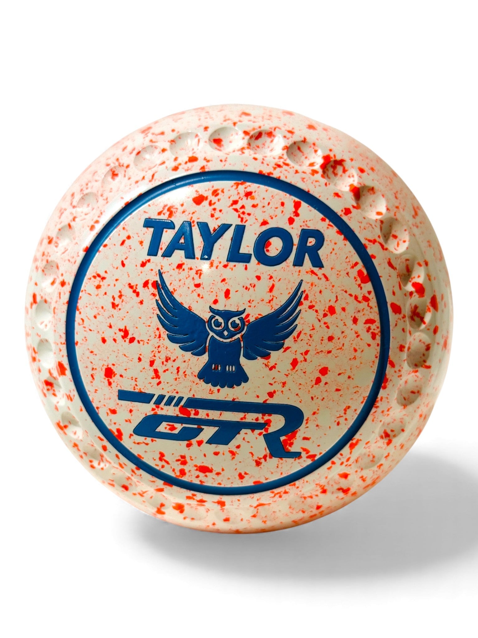 Taylor GTR White/Orange Owl Size 000 Half Pipe 34 Stamp