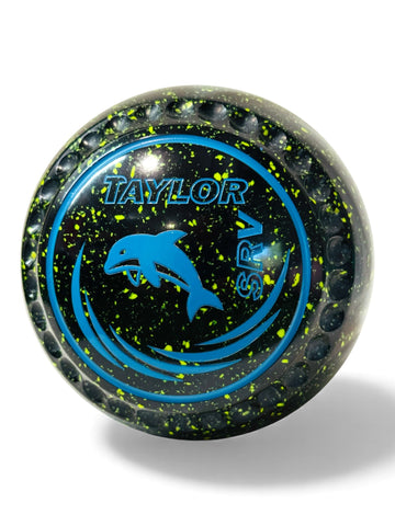 Taylor SRV Black/Lemon Dolphin Size 000 Half Pipe 34 Stamp