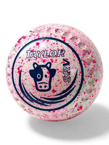 Taylor SRV White/Pink Cow Size 000 Half Pipe 34 Stamp