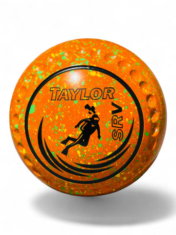 Taylor SRV Orange/Yellow/Lime Scuba Diver Size 000 Half Pipe 35 Stamp