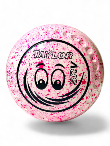 Taylor SRV White/Pink Smiley face Size 000 Half Pipe 35 Stamp