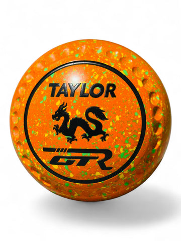 Taylor GTR Orange/Yellow/Lime Dragon Size 00 Half Pipe 35 Stamp