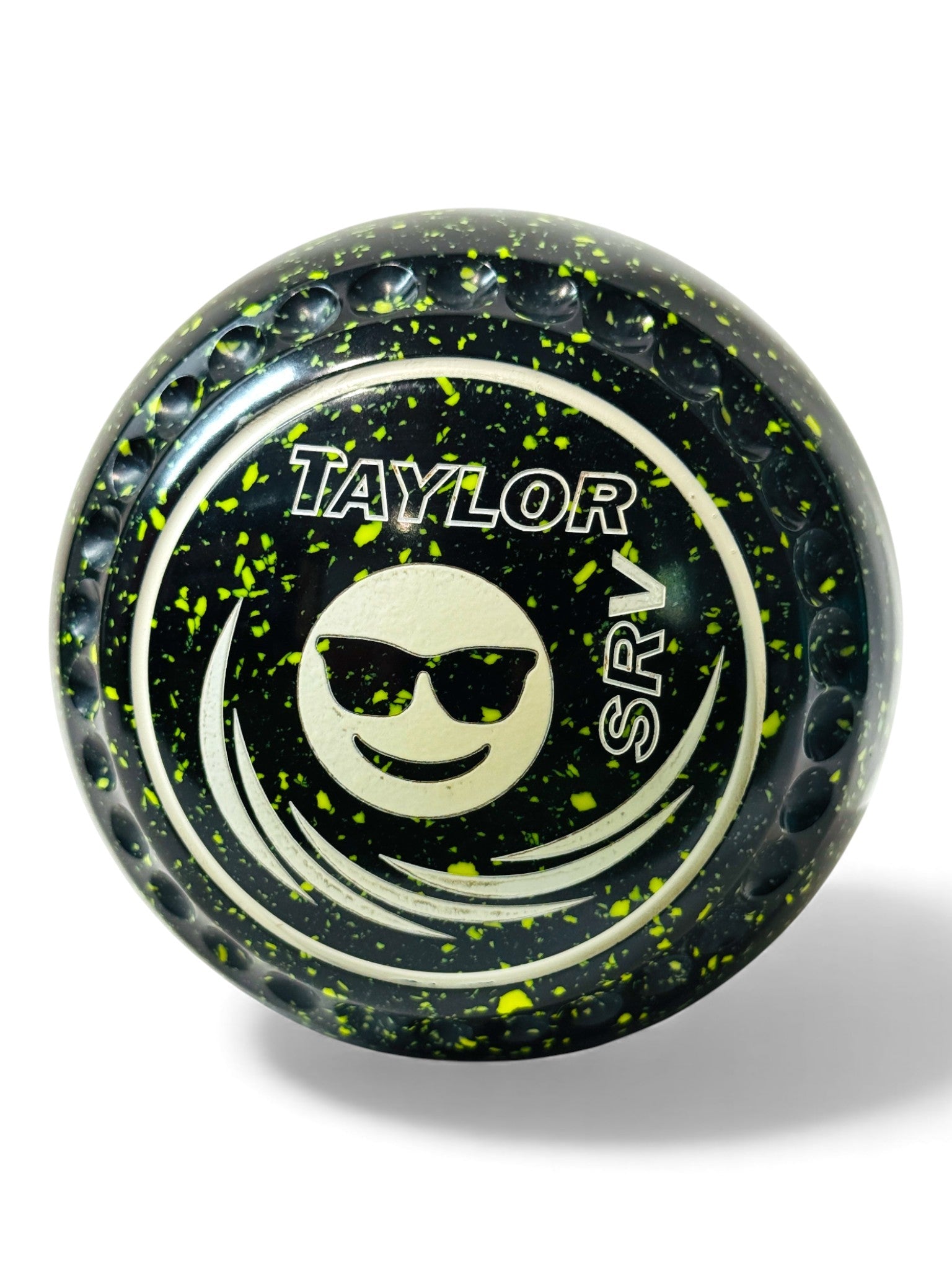 Taylor SRV Black/Lemon Smiley Face Size 00 Half Pipe 34 Stamp
