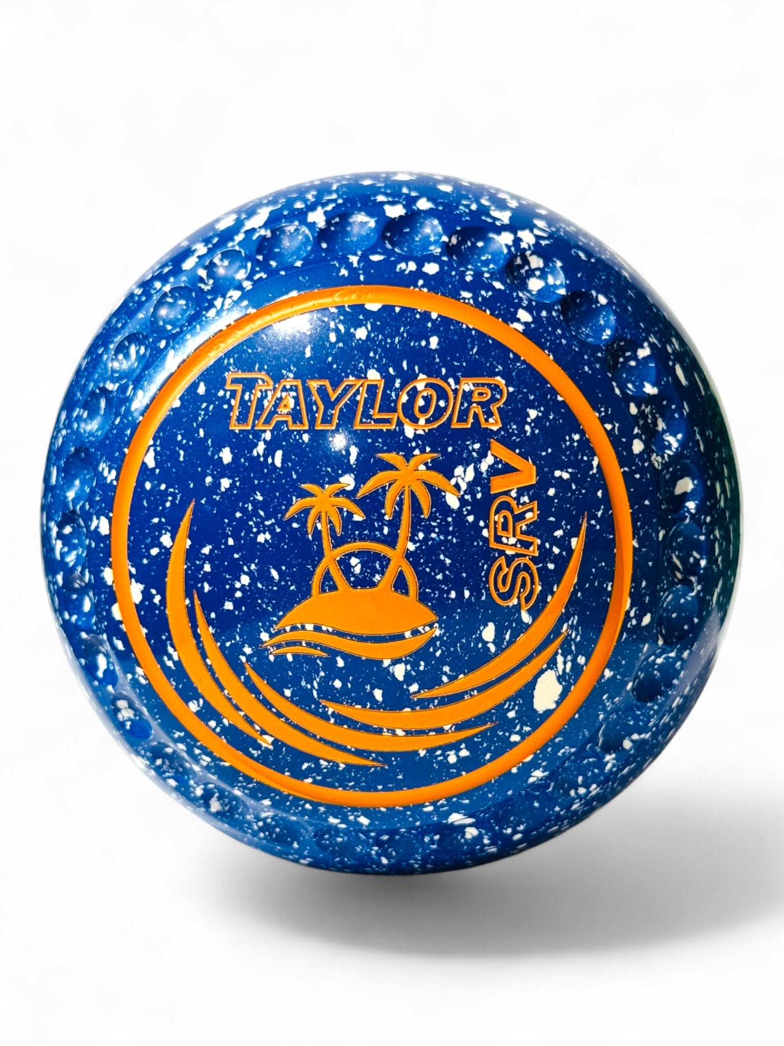Taylor SRV Light Blue/White Palm Size 00 Half Pipe 35 Stamp