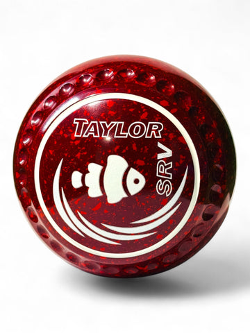 Taylor SRV Maroon/Red Fish Size 00 Half Pipe 35 Stamp