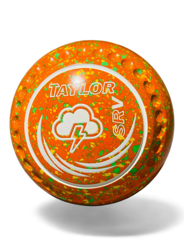 Taylor SRV Orange/Yellow/Lime Storm Cloud Size 00 Half Pipe 35 Stamp