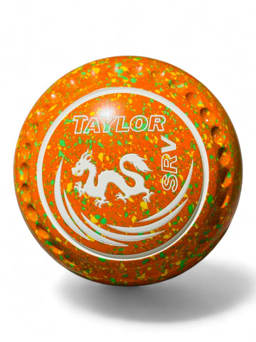 Taylor SRV Orange/Yellow/Lime Dragon Size 00 Half Pipe 35 Stamp