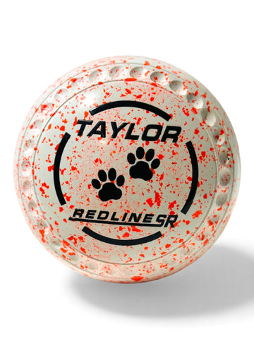 Taylor Redline SR White/Orange Paw Prints Size 00 Half Pipe 34 Stamp