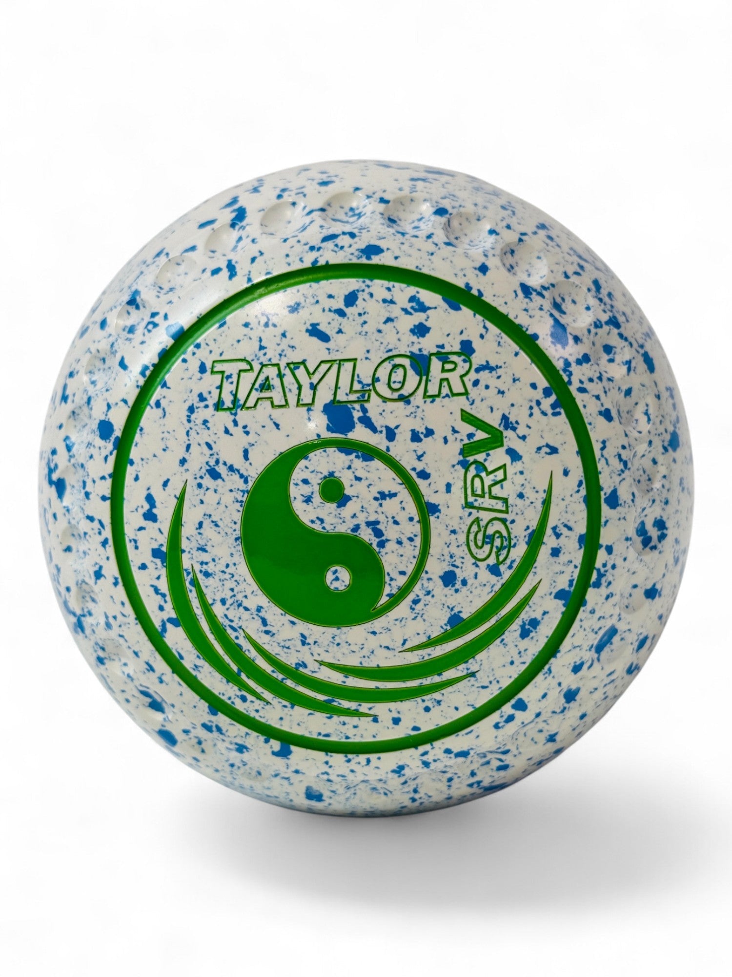 Taylor SRV White/Blue Yin Yang Size 0 Half Pipe 34 Stamp