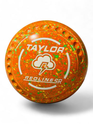 Taylor Redline SR Orange/Yellow/Lime Storm Cloud Size 0 Half Pipe 35 Stamp