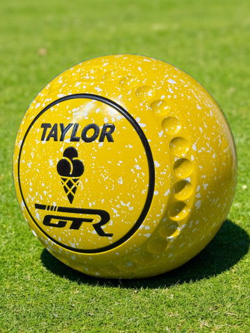 Taylor GTR Yellow/White (Lemon Sherbert) Ice Cream Cone Size 1 Half Pipe 34 Stamp