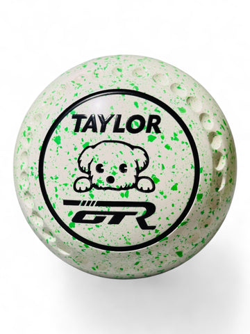 Taylor GTR White/Lime Dog Size 1 Half Pipe 35 Stamp