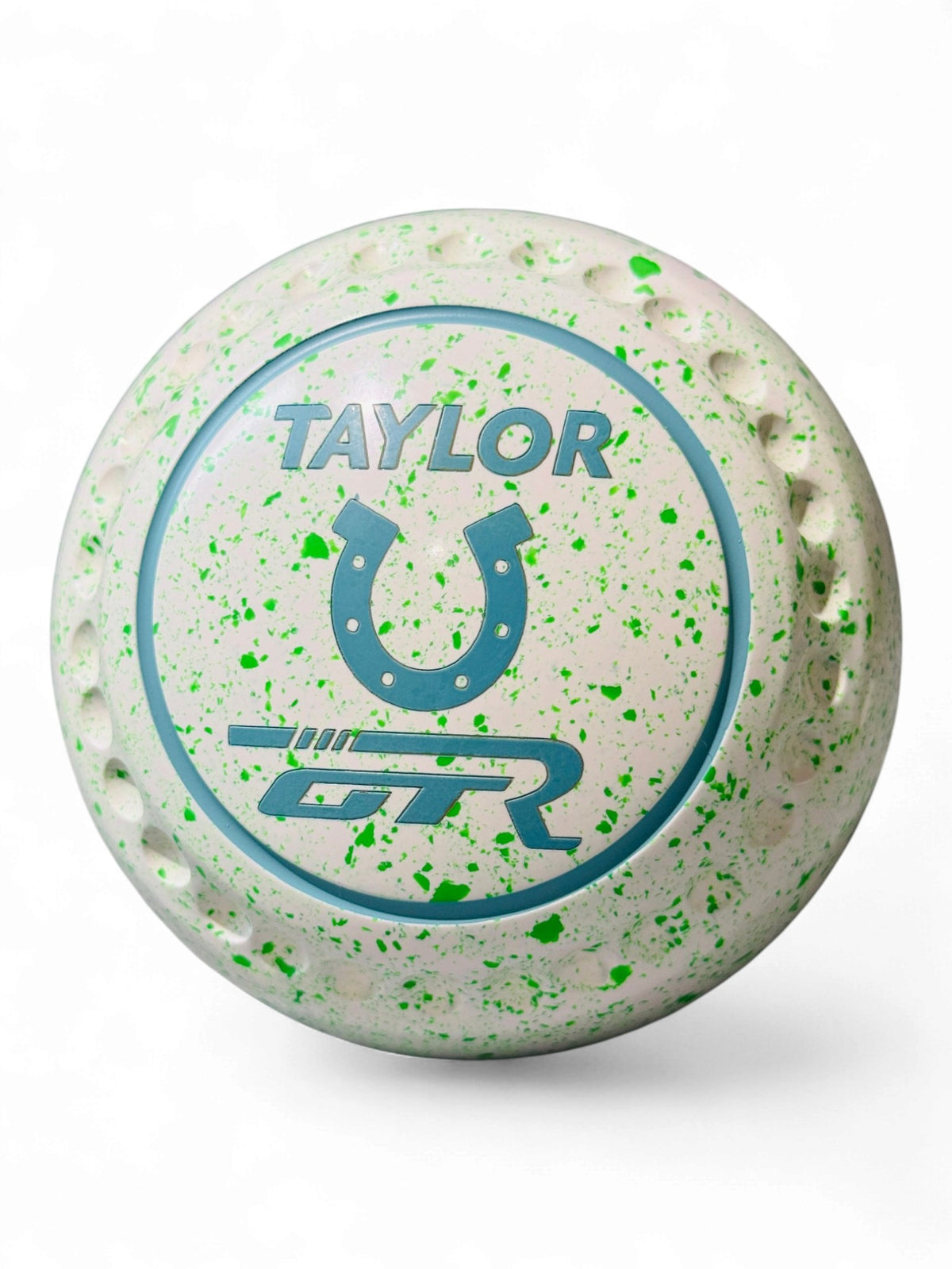Taylor GTR White Lime Horse Shoe Size 1 Half Pipe 35 Stamp