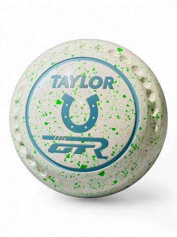Taylor GTR White Lime Horse Shoe Size 1 Half Pipe 35 Stamp