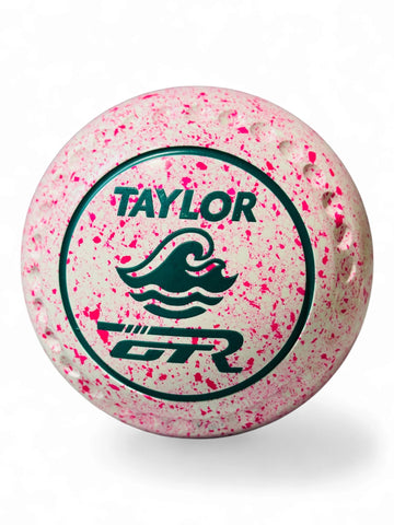 Taylor GTR White Pink Wave Size 1 Half Pipe 35 Stamp