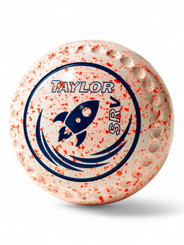 Taylor SRV White/Orange Rocket Size 1 Half Pipe 34 Stamp