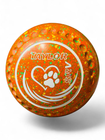 Taylor SRV Orange/Yellow/Lime Paw Size 1 Half Pipe 35 Stamp