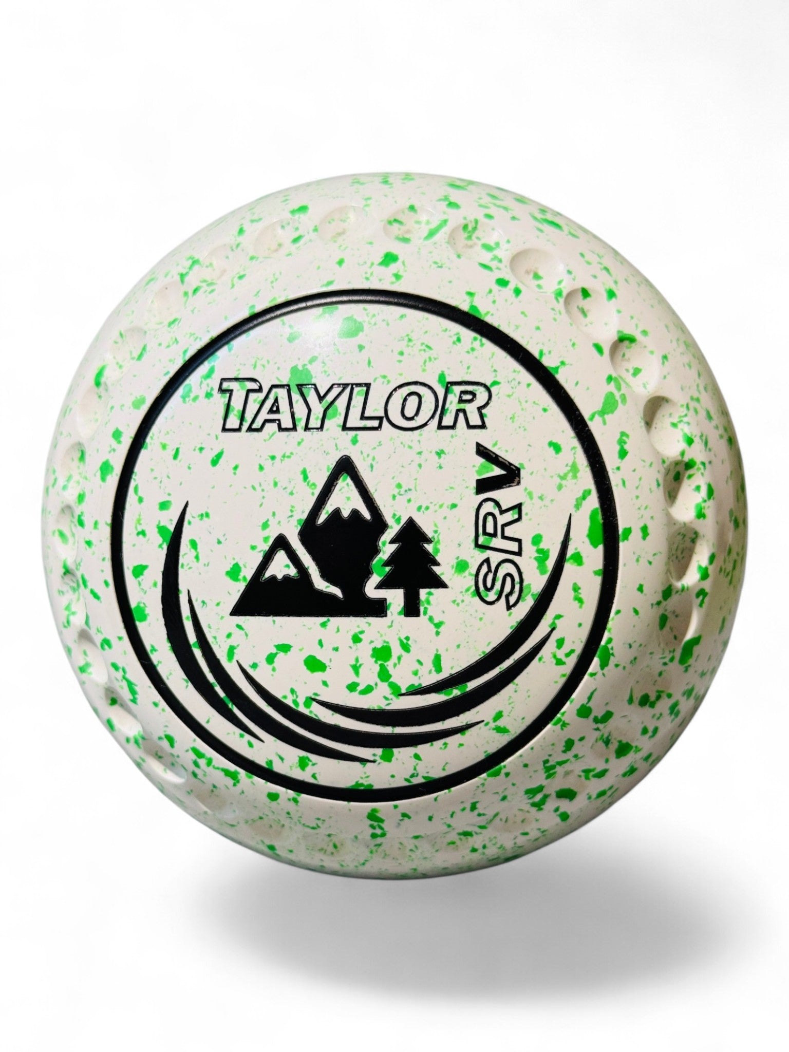 Taylor SRV White/Lime Mountains Size 1 Half Pipe 35 Stamp