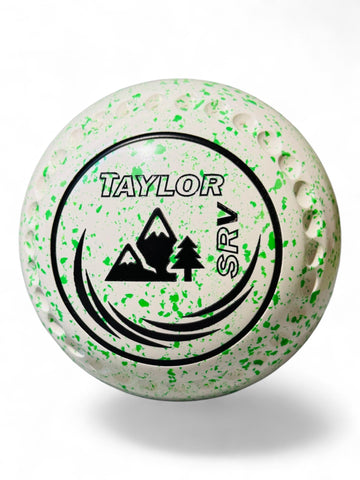 Taylor SRV White/Lime Mountains Size 1 Half Pipe 35 Stamp