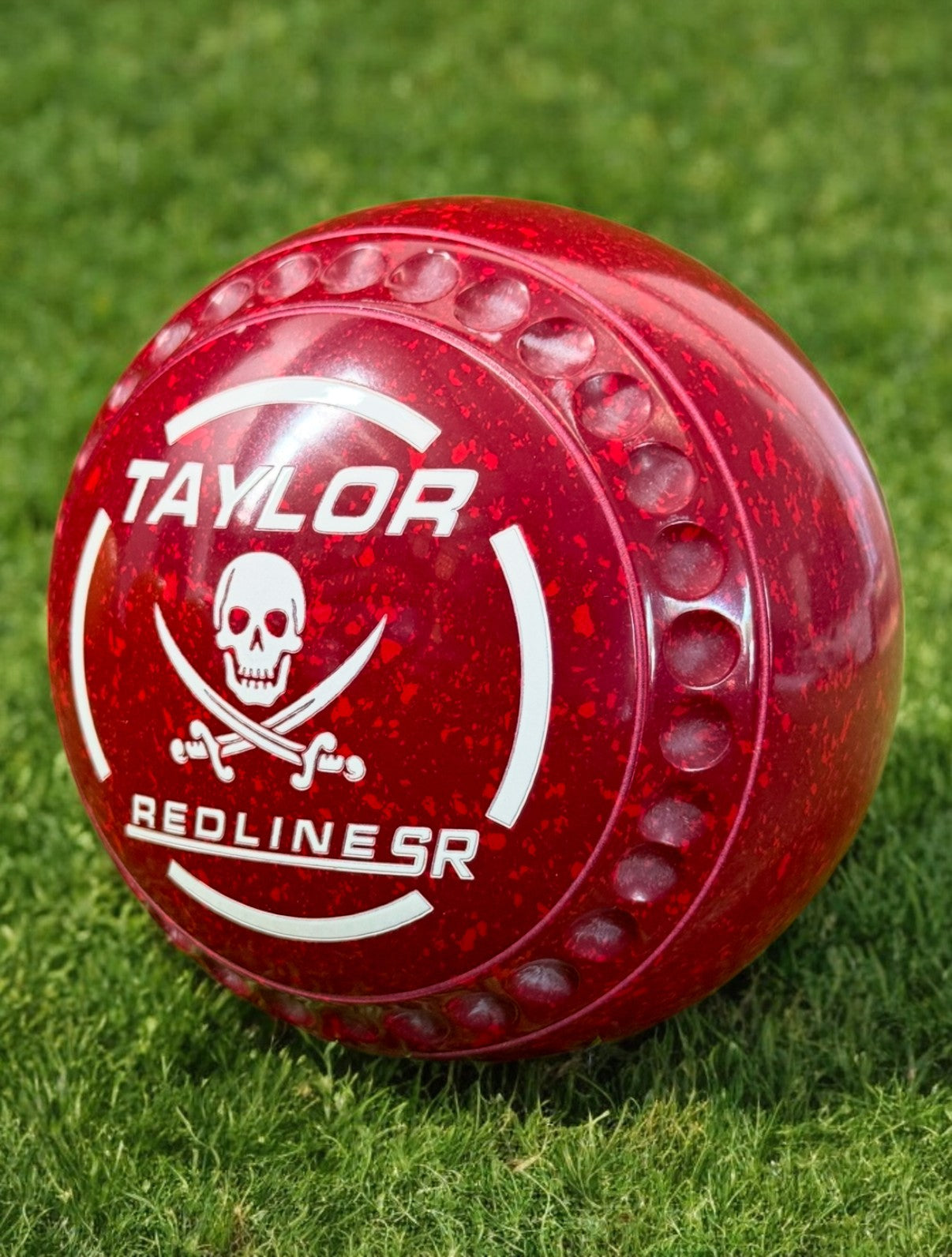 Taylor Redline SR Maroon/Red Skull Size 1 Half Pipe 34 Stamp