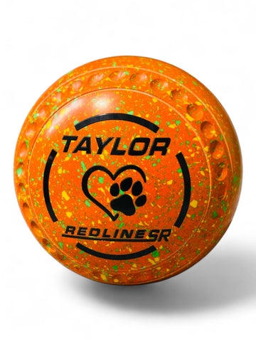 Taylor Redline SR Orange/Yellow/Lime Paw Size 1 Half Pipe 35 Stamp