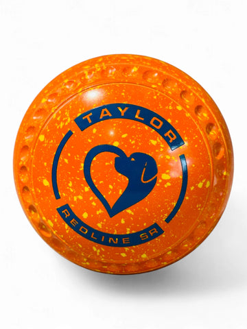 Taylor Redline SR Orange Yellow Heart Dog Size 1 Half Pipe 35 Stamp