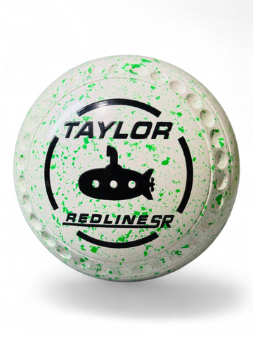 Taylor Redline SR White/Lime Submarine Size 1 Half Pipe 35 Stamp