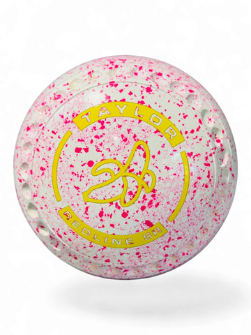 Taylor Redline SR White Pink Banana Size 1 Half Pipe 35 Stamp