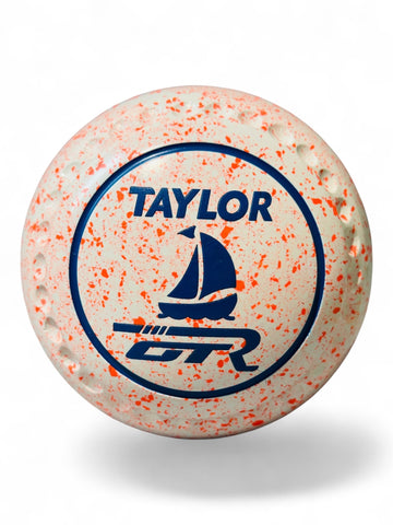 Taylor GTR White Orange Boat Size 2 Half Pipe 35 Stamp