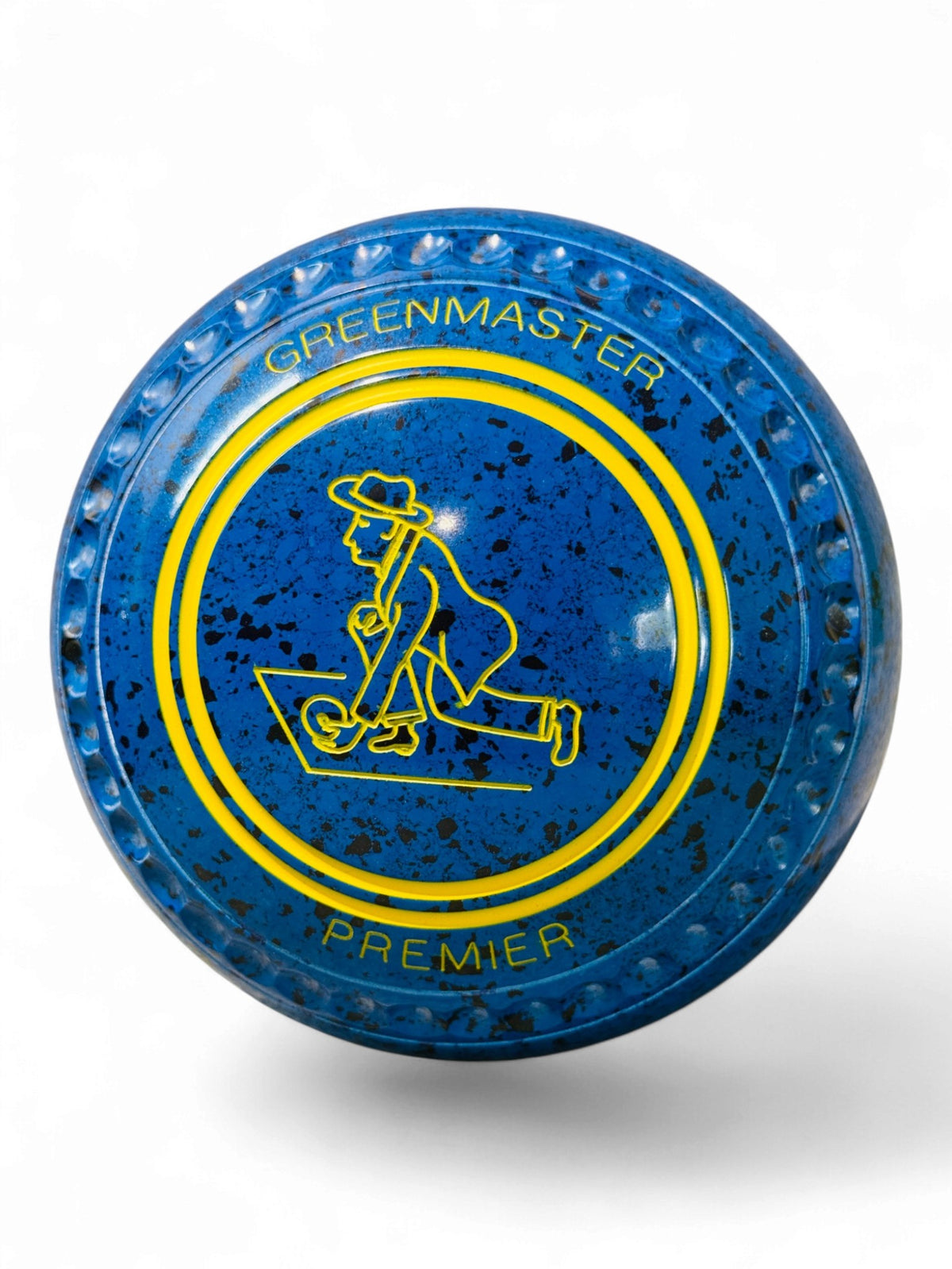 Greenmaster Premier Marine Blue Bowler Size 2 Grip 35 Stamp