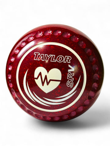 Taylor SRV Maroon/Red Heart Size 2 Half Pipe 34 Stamp