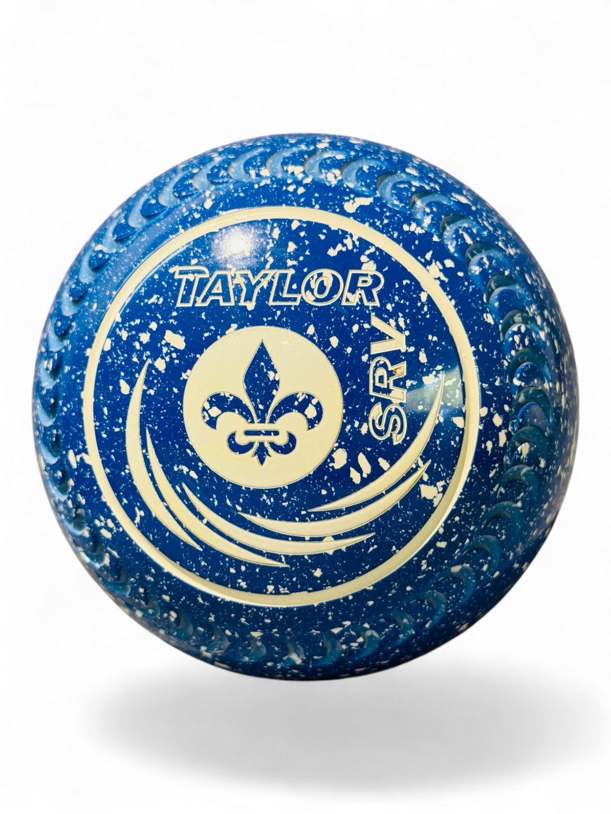 Taylor SRV Blue/White Fleur De Lis Size 2 Crescent 35 Stamp