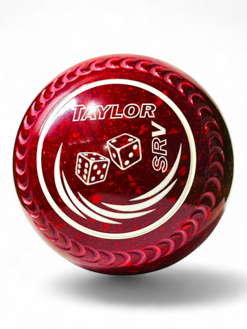 Taylor SRV Maroon/Red Dice Size 2 Crescent 35 Stamp