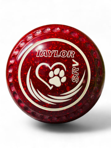 Taylor SRV Maroon/Red Paw Size 2 Half Pipe 35 Stamp