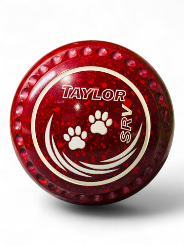 Taylor SRV Maroon/Red Paws Size 2 Half Pipe 35 Stamp