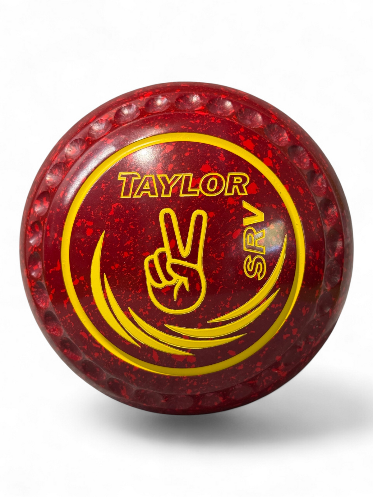 Taylor SRV Maroon/Red Peace Sign Size 2 Half Pipe 35 Stamp