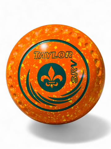 Taylor SRV Orange Yellow Fleur-De-Lis Size 2 Half Pipe 35 Stamp