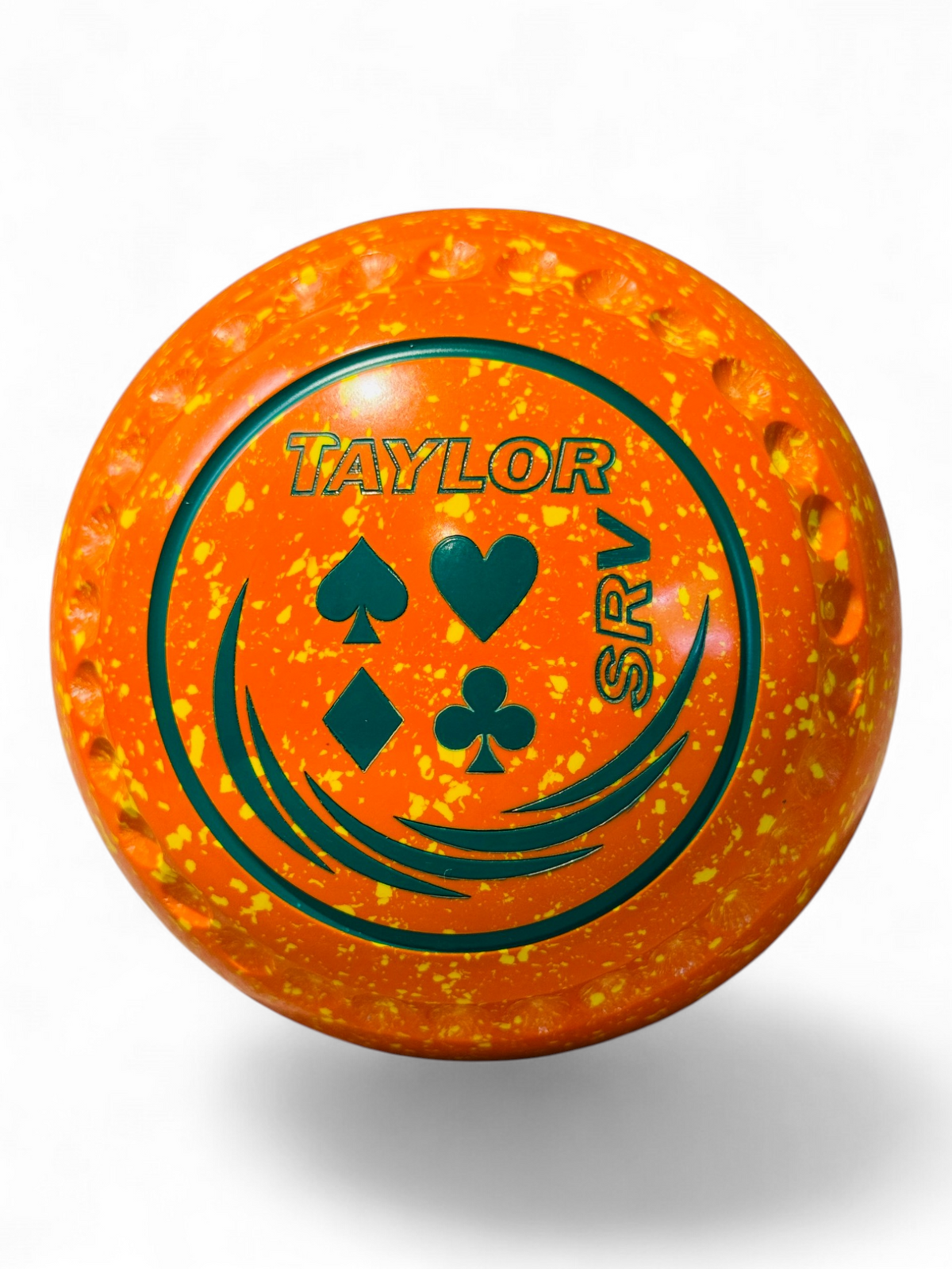 Taylor SRV Orange Yellow Card Suites Size 2 Half Pipe 35 Stamp