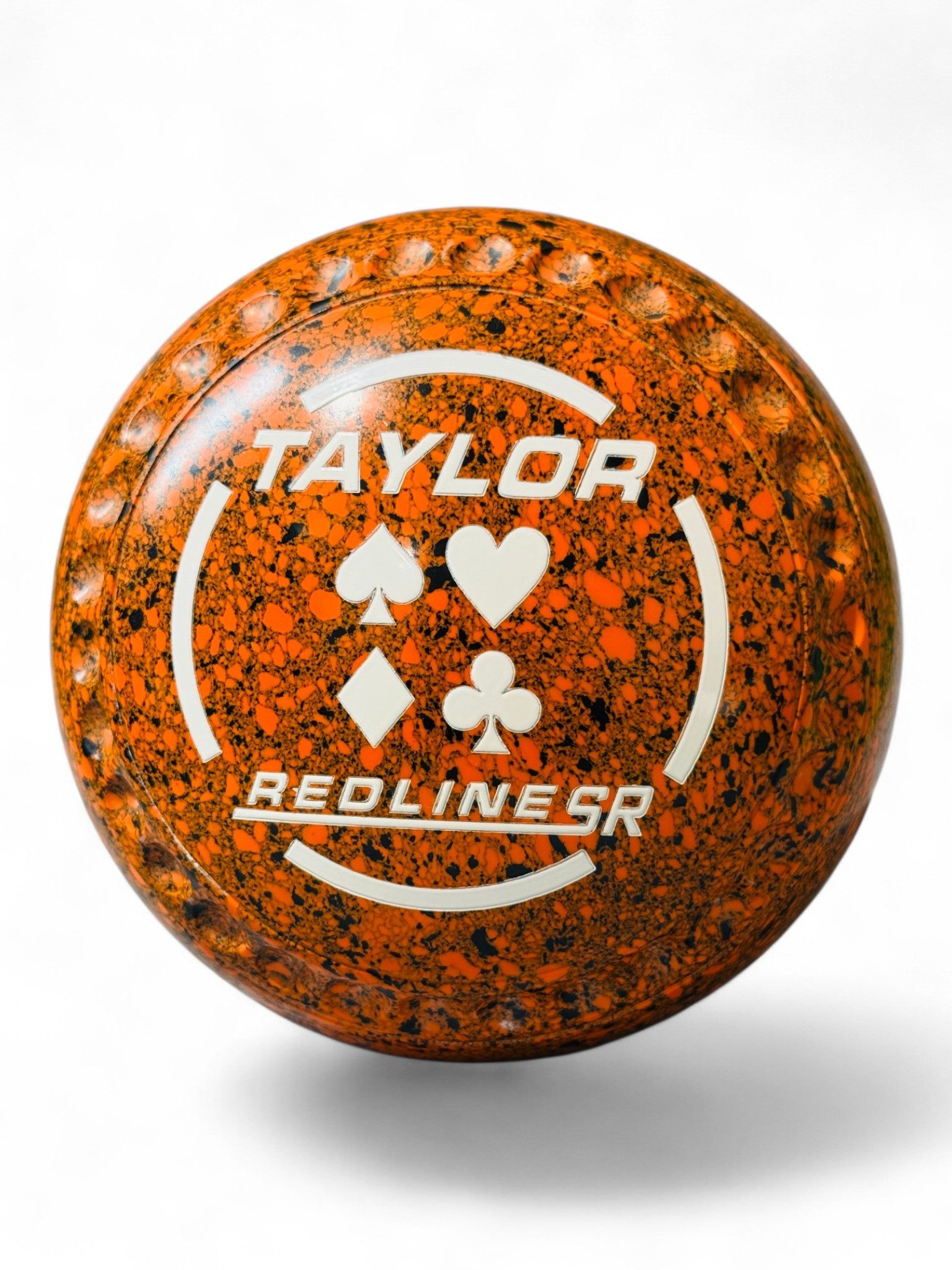 Taylor Redline SR Orange/Black Playing Card Suits Size 2 Half Pipe 35 Stamp