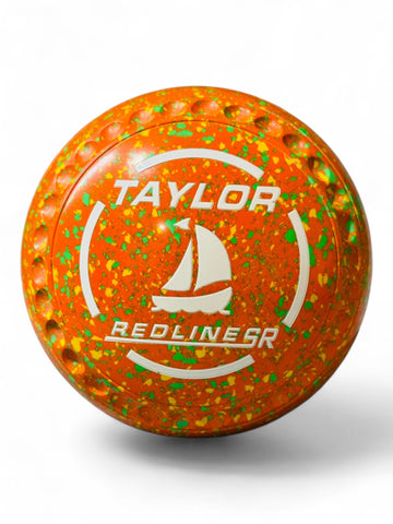 Taylor Redline SR Orange/Yellow/Lime Boat Size 2 Half Pipe 35 Stamp