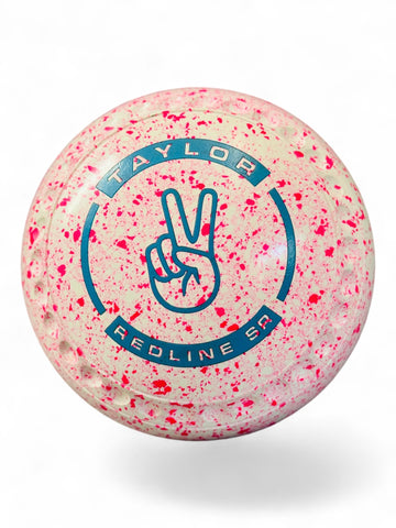 Taylor Redline SR White Pink Peace Sign Size 2 Crescent 35 Stamp