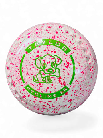 Taylor Redline SR White Pink Dog Size 2 Half Pipe 35 Stamp