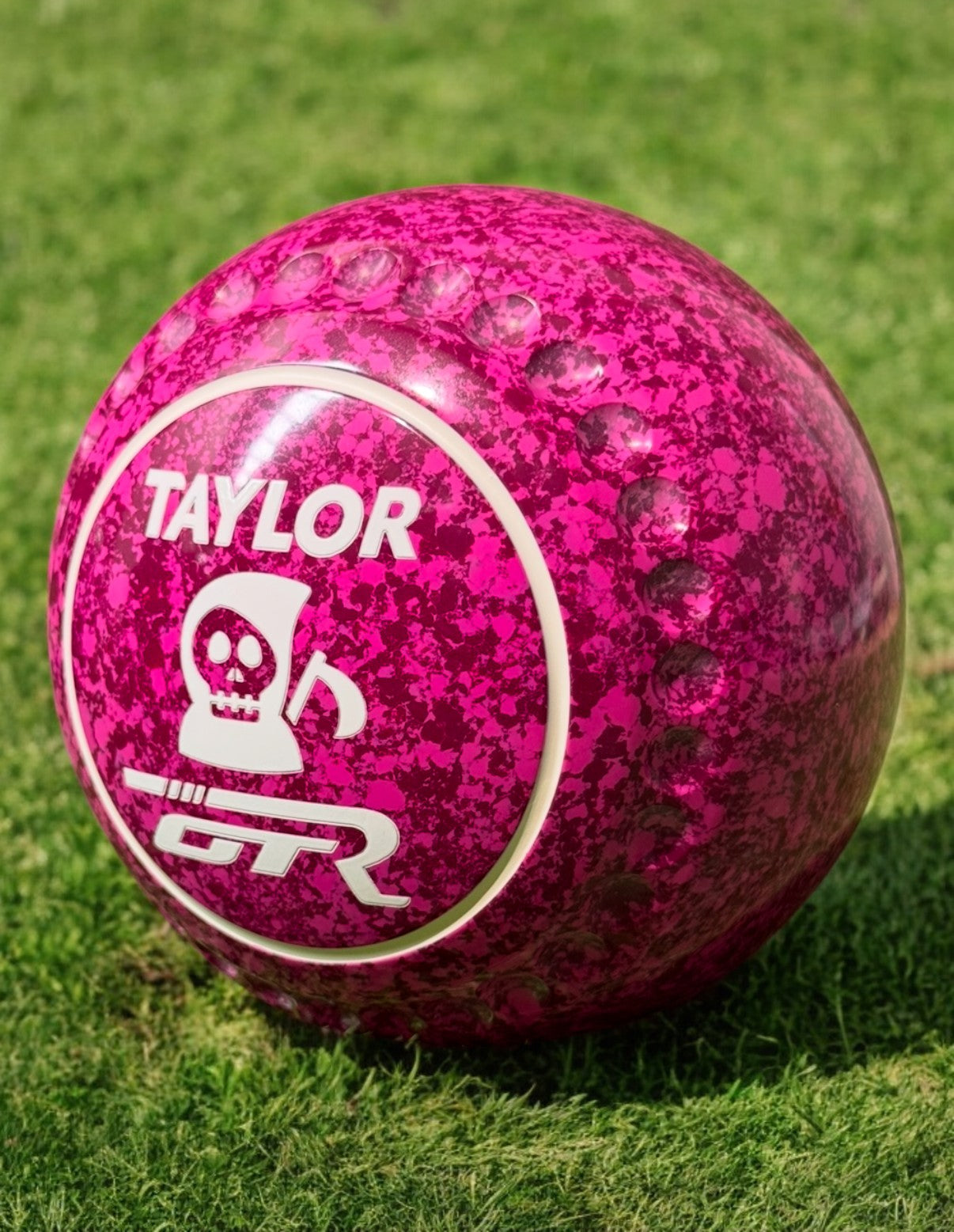 Taylor GTR Raspberry Ripple Skull Size 3 Half Pipe 34 Stamp