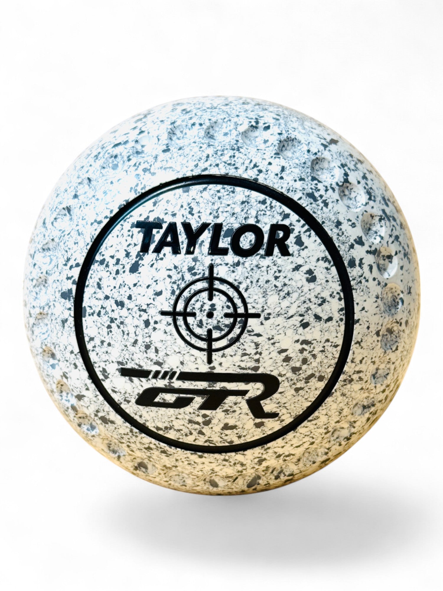 Taylor GTR White/Grey (White Steel) Geometric shape resembling a target Size 3 Half Pipe 34 Stamp