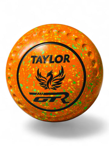 Taylor GTR Orange/Yellow/Lime Phoenix Size 3 Half Pipe 35 Stamp