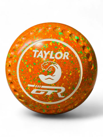 Taylor GTR Orange/Yellow/Lime Wave Size 3 Half Pipe 35 Stamp